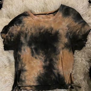pacsun tie dye top with tied side cut outs. size xs, worn once